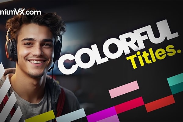 【FCPX插件】30个现代时尚文字标题排版设计动画 PremiumVFX – Colorful Titles