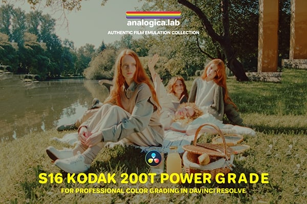 【达芬奇预设】复古柯达 200T胶片仿真模拟电影视频调色达芬奇节点预设 Analogica Lab – Super16 KODAK 200T Power Grade