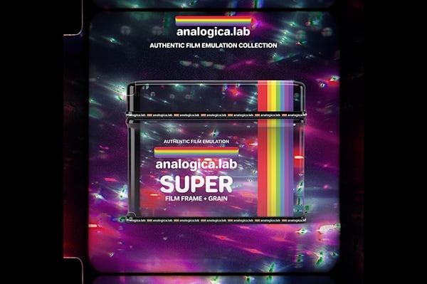 【图片素材】复古胶片颗粒模拟Super8/16MM视频调色叠加PNG边框素材 Analogica Lab – Super Film Frame + Grain