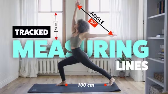 【达芬奇插件】物体对象距离跟踪测量线条标注动画 Tracked Measuring Lines 汉化版