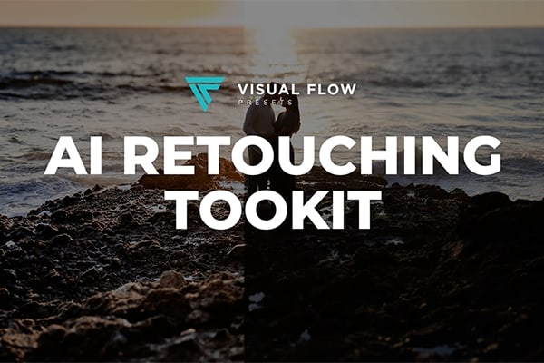 【LR预设】31款高端人像婚礼摄影肤色背景AI增强调色Lightroom预设  Visual Flow – AI Retouching Toolkit