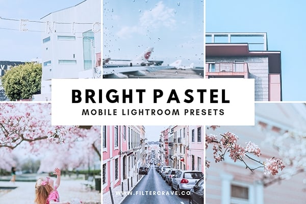 【LR预设】5款明亮柔和清新日系风格摄影后期调色Lightroom预设 Bright Pastel Lightroom Presets