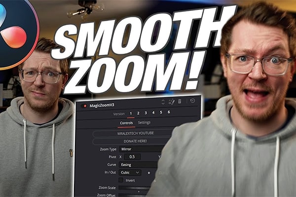 【达芬奇插件】快速推拉镜头相机变焦缩放效果达芬奇插件 Seamless ZOOM Tool – Magic Zoom V3 汉化版