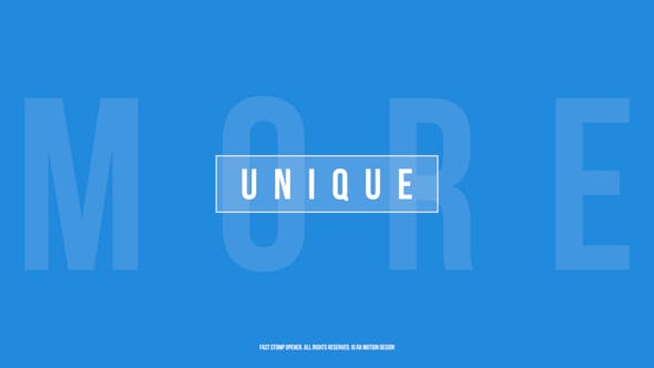 【FCPX模板】动感时尚文字标题展示快闪展示动画 Stomp Opener