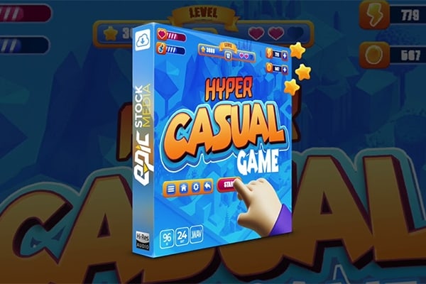 【配乐音效】406个益智冒险休闲游戏应用UI交互简单音效 Epic Stock Media – Hyper Casual Game UI
