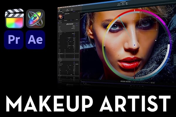 【FCPX/AE/PR插件】AI智能化妆师皮肤修饰磨皮美容插件 Makeup Artist 3.5