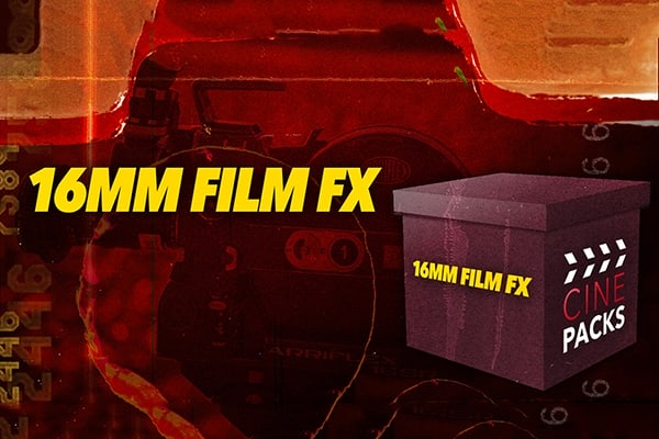 【4K视频素材】100款16MM电影胶片颗粒叠加刮痕纹理灼烧闪烁特效动画 CinePacks – 16mm Film FX