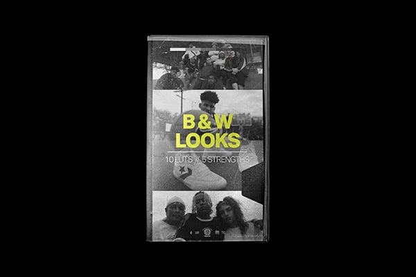 【调色预设】10款经典黑白电影风格视频调色LUT预设 Tropic Colour – Black & White LUTs