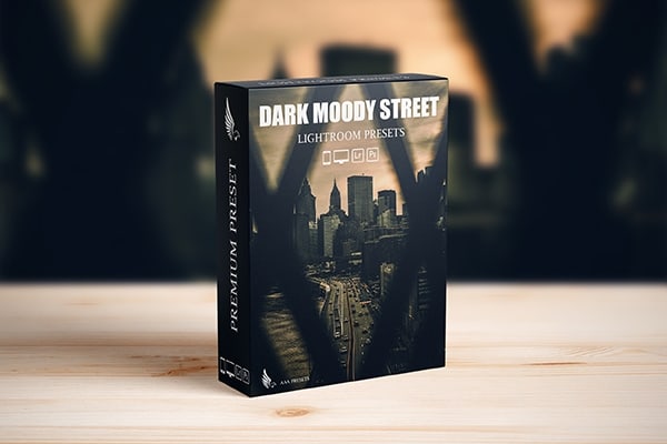 【LR预设】8款电影美学黑暗城市街头复古情怀摄影调色LR预设 Dark and Moody Lightroom Presets