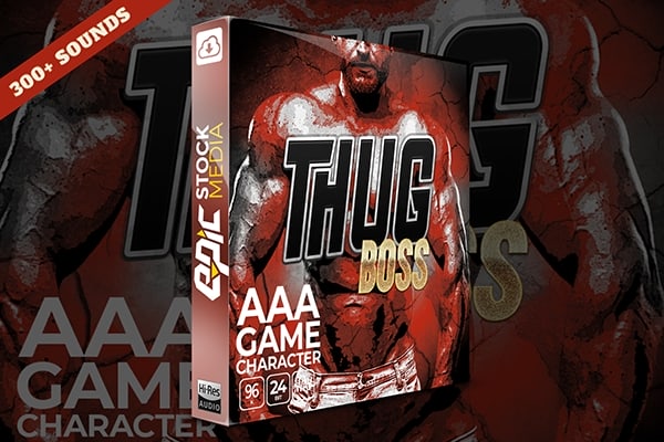 【配乐音效】374种罪恶深沉电影游戏男性暴徒BOSS嘶吼尖叫哭泣战斗无损音效 Epic Stock Media – AAA Game Character Thug Boss