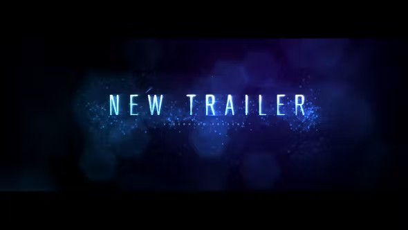 【AE模板】震撼粒子电影预告片文字标题片头动画 Plasma Trailer Title