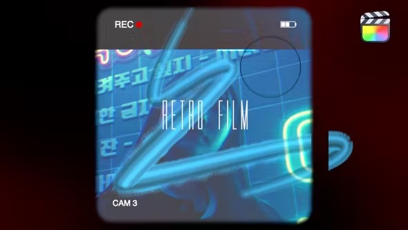 【FCPX插件】10种复古电影刮痕纹理闪烁转场过渡动画 Retro Film Transitions
