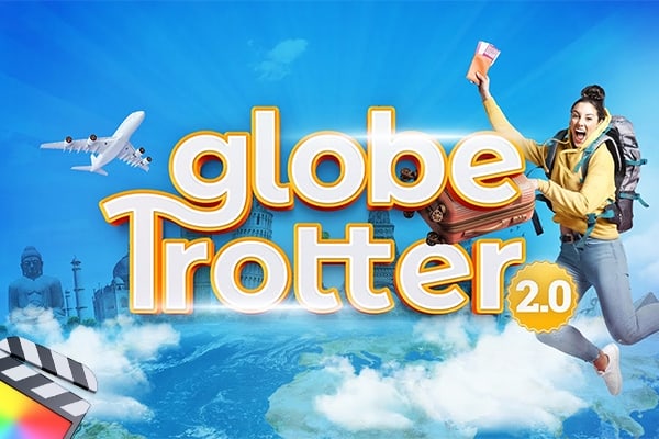 【FCPX插件】71个旅行地图路线坐标导航3D定位标题照片Vlog电影旅拍元素动画 Century Creatives – Globe Trotter 2