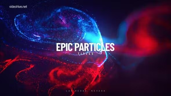 【AE模板】大气优雅抽象艺术粒子背景文字标题开场动画 Epic Particle Titles