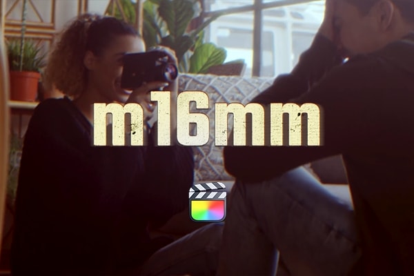 【FCPX插件】30种复古怀旧电影胶片边框刮痕视觉特效预设 motionVFX – m16mm 汉化版