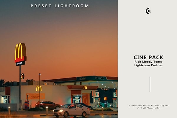 【LR预设】4款温暖明亮晨光落日浓郁冷暖色调都市人文风光人像摄影调色LR预设 The Cine Pack – Rich Moody Tones Lightroom Profiles