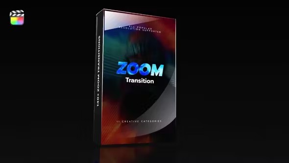 【FCPX插件】140种摄像机模糊抖动旋转缩放无缝转场过渡预设 Zoom Transition