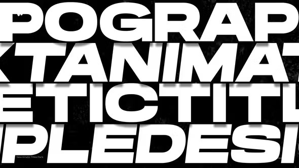 【FCPX插件】10款新颖时尚动感文字标题排版设计展示动画 New Kinetic Titles