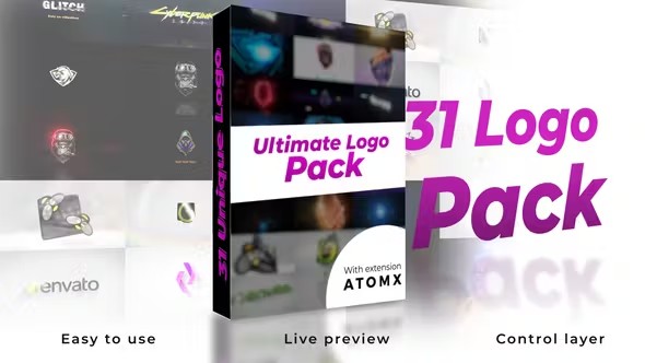 【AE脚本】31种终极徽标Logo标志展示片头动画 Ultimate Logo Reveal Pack