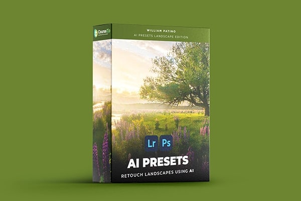 【LR预设】AI自适应自然风光摄影人工智能修饰调整增强Lightroom预设 William Patino – AI Presets Landscape Edition