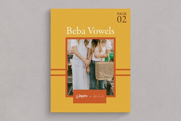 【LR预设】夏威夷怀旧35MM电影胶片颗粒肖像婚礼情侣人像摄影调色LR预设 G-Presets – Beba Vowels Presets Pack 02