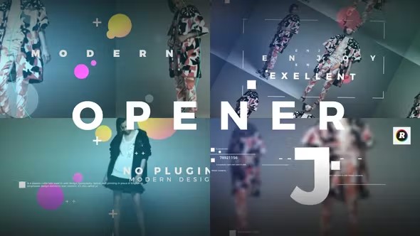 【AE模板】动感时尚快闪商业促销展示开场动画 Opener