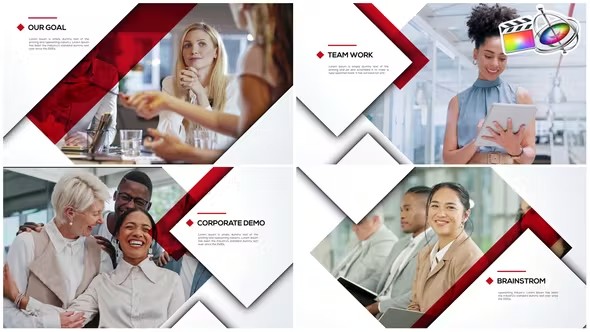 【FCPX模板】公司企业宣传展示介绍图形包装动画 Corporate