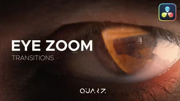 【达芬奇模板】创意眨眼眼睛视野缩放变焦转场过渡预设 Eye Zoom Transitions