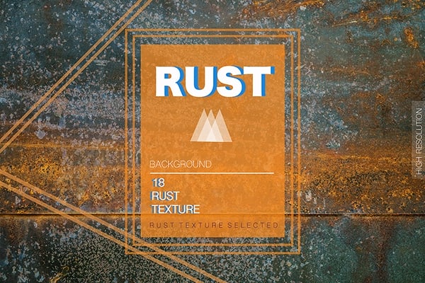 【图片素材】18+15张金属锈迹铁锈纹理创意设计图片素材 18 Rust texture background 2