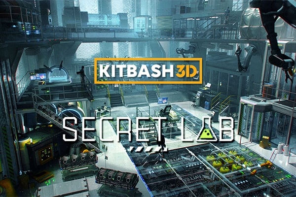 【材质模型】神秘科幻实验室地下秘密基地科研设备机械装置3D贴图材质模型 KitBash3D – Secret Lab