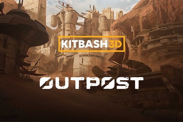 【材质模型】古老要塞前哨堡垒基地掩体避难所通讯营地3D贴图材质模型 KitBash3D – Outpost