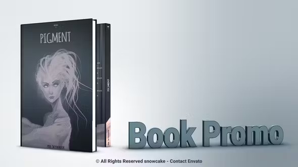 【AE模板】三维书籍出版图书档案模型展示动画 Book Promotion For Element 3D
