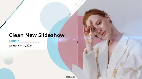 【AE模板】干净清爽时尚商业项目推广个人信息品牌发展介绍动画 Clean New Slideshow