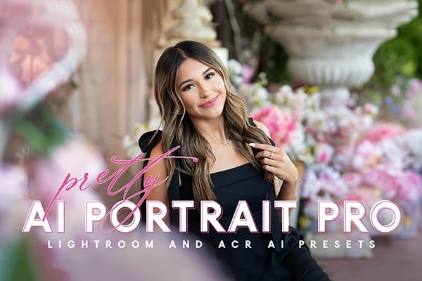 【LR预设】101款AI智能皮肤五官增强背景优化人像摄影调色自适应预设 Pretty Presets – AI Portrait PRO Preset Collection