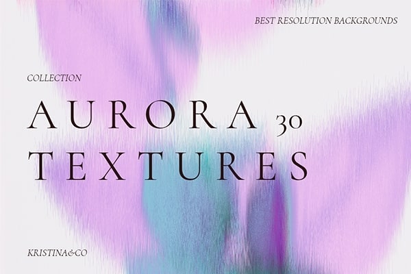 【图片素材】30个抽象艺术极光渐变弥散光背景创意设计图片素材 Aurora Textures – Digital Art