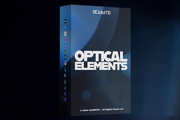 【4K视频素材】68个玻璃元素光学折射镜头光斑耀斑光效4K视频素材 Acidbite – Optical Elements