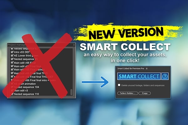 【PR脚本】一键导出时间轴项目内所有素材工具 Smart Collect for Premiere Pro v1.0.1 +使用教程