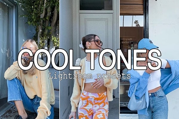 【LR预设】6款清新通透冷色调人文旅拍摄影调色LR预设 6 Cool Tones Lightroom Presets