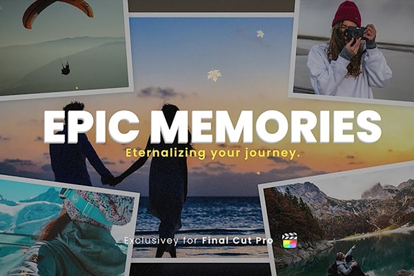 【FCPX插件】42个婚礼爱情回忆记录幻灯片场景标题介绍预设动画 IF Motion – Epic Memories 汉化版