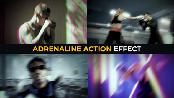 【AE/PR模板】40种摄像机抖动闪烁眩晕模糊迷幻失真特效 Adrenaline Action Effects