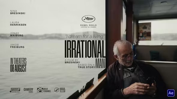 【AE模板】6款现代电影高端时尚片头标题排版动画 Cinematic Titles