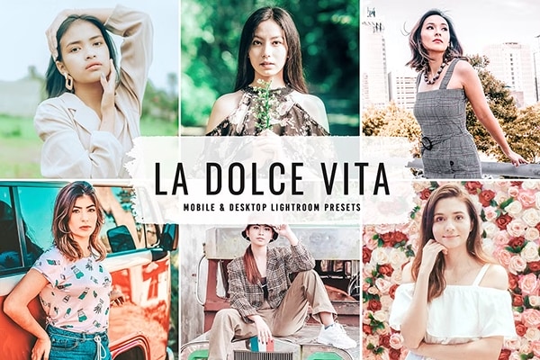 【LR预设】13款甜蜜生活INS风自然明亮人像生活摄影调色Lightroom预设 La Dolce Vita Pro Lightroom Presets