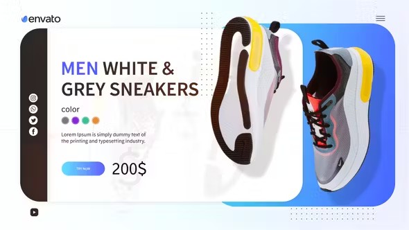 【AE模板】简约时尚创意商品促销宣传展示动画 Commercial Product Promo