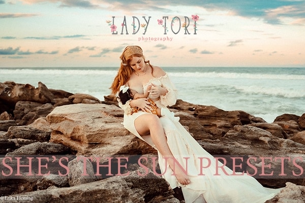 【LR预设】18款复古颗粒冷暖胶片迷人肤色柔和哑光亲子家庭温馨摄影LR预设 Lady Tori PhotoGraphy – She’s The Sun Presets