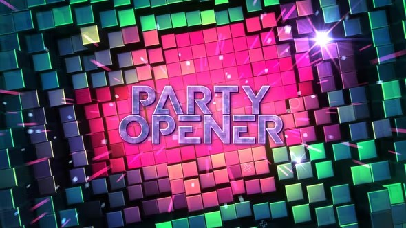 【AE模板】活力动感音乐派对时尚庆典综艺晚会标题开场动画 DJ Night Party Opener