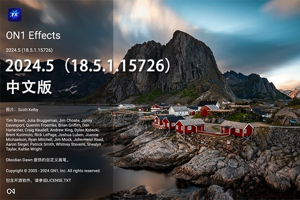 【软件/PS插件】功能强大的照片滤镜调色特效软件 ON1 Effects 2024.5（18.5.1.15726）Mac中文版