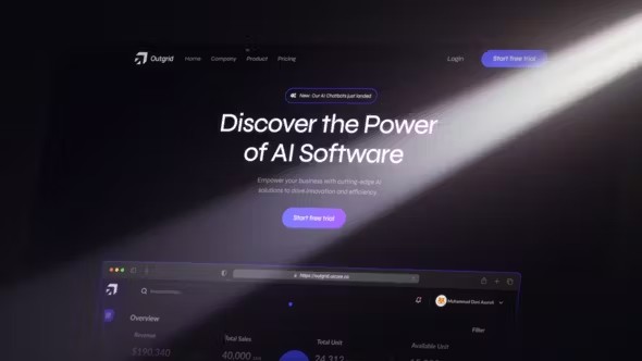 【AE模板】公司企业网站网页展示宣传介绍动画(含模板音乐) Website Promo Teaser