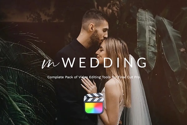 【FCPX插件】50个爱情婚礼纪录片摄影MV视频剪辑调色转场文字标题排版动画工具包 motionVFX – mWedding 汉化版