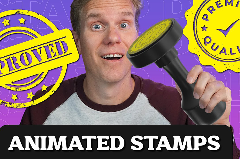 【FCPX插件】15个橡皮印章邮戳盖章动画 Stupid Raisins – Stamp Pop 汉化版