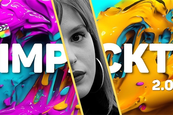 【FCPX插件】43个旋转撕裂故障擦除几何图形分割扭曲光效视频过渡转场预设 Luca Visual FX – Impackt 2.0 汉化版